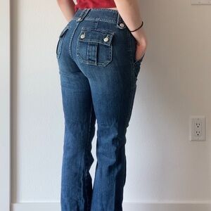 Women's Blue Low Rise Denim Jeans
